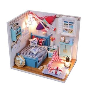 Tradeopia 3D DIY Dollhouse Kit Brandon’s Room model diorama
